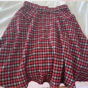 High waisted plaid Voodoo Vixen swing skirt